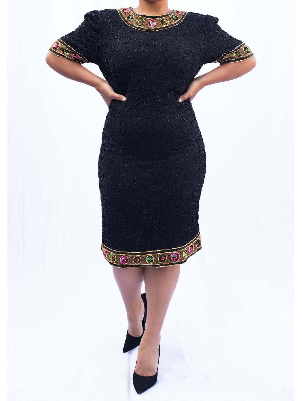 Nite Waves Beaded Dress